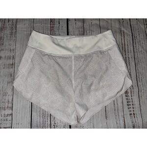 Athleta Run With‎ It Shorts 3in White Snake Skin Print Size XS